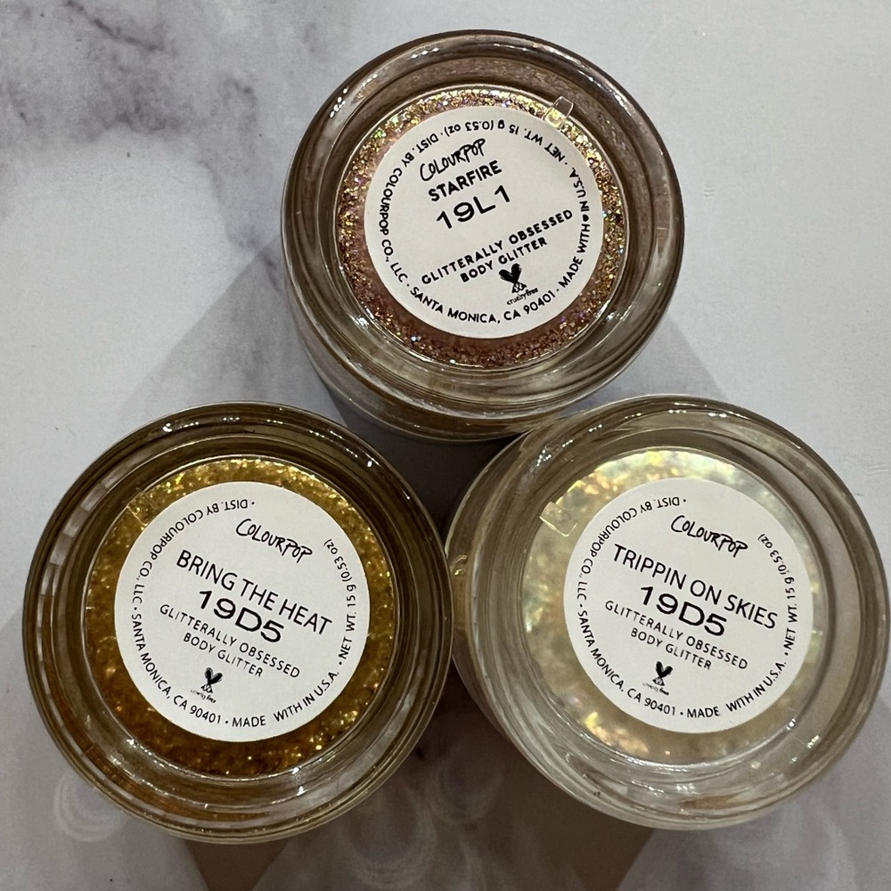 Glitterally Obsessed Body Glitter Gel - 3pack